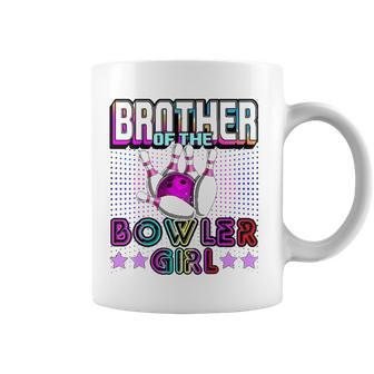 Brother Of The Bowler Girl Matching Family Bowling Birthday Coffee Mug | Mazezy