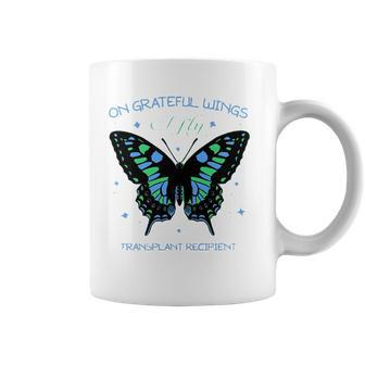 Butterfly On Grateful Wings I Fly Transplant Recipient Coffee Mug | Mazezy