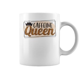 Caffeine Queen Graphic Shirt Design Coffee Mug | Favorety