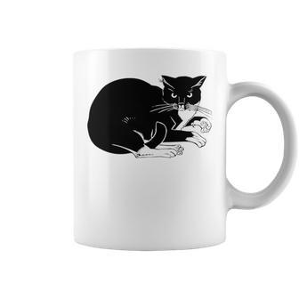 Cat Cut Cat Cat Lovers Black Cat Funny Cat Birthday Cat Gift Cat Danger Kitty V3 Coffee Mug | Favorety UK