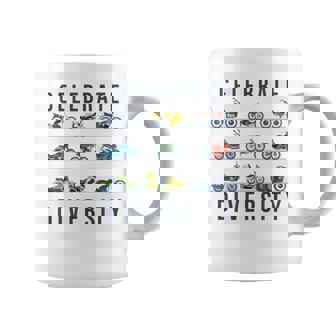 Celebrate Diversity | Motorcycle Biker Motorbike Enthusiasts Coffee Mug | Seseable UK