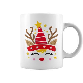 Christmas Unicorn Face Santicorn Cute V2 Coffee Mug | Favorety UK