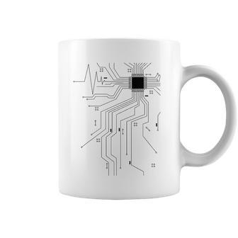 Computer Scientist Programmer Cpu Heart Board Funny Nerd Coffee Mug | Mazezy
