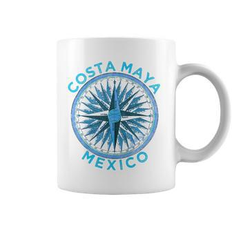 Costa Maya Design Vintage Costa Maya Compass Rose Coffee Mug | Mazezy