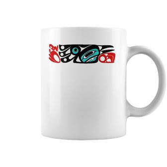 Cultural Raven Of Northwest Coast Formline Design On Back Coffee Mug | Mazezy