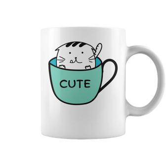 Cute Cat In Mug Coffee Mug | Favorety AU