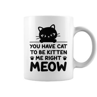 Cute Cat Lover Youve Got To Be Kitten Me Coffee Mug | Favorety