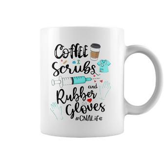 Cute Coffee Scrubs And Rubber Gloves Cna Life Coffee Mug | Mazezy