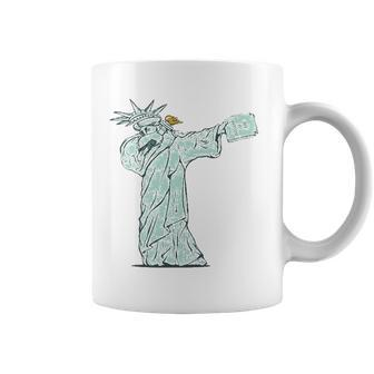 Dabbing Statue Of Liberty 4Th Of July Coffee Mug | Mazezy