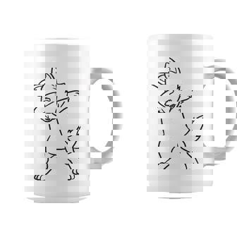 Dabbing Wolf Funny Wolf Lover Cute Wolves Coffee Mug | Mazezy