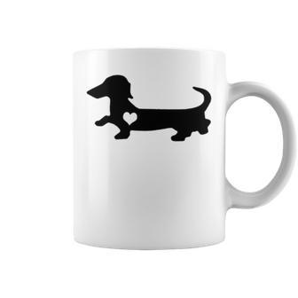 Dachshund Heart Dog Lover Coffee Mug | Favorety