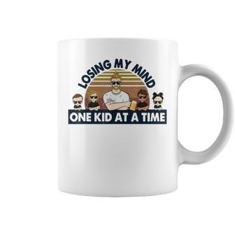 Dad Losing My Mind One Kid At A Time Coffee Mug | Mazezy