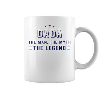 Dada Grandpa Gift Dada The Man The Myth The Legend V2 Coffee Mug - Seseable