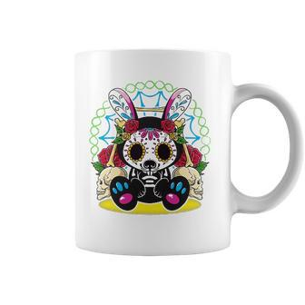 Day Of The Dead Dia De Los Muertos Bunny Sugar Skull Coffee Mug | Mazezy DE