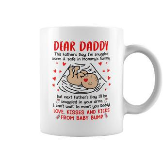 Dear Daddy I Cant Wait To Meet You Fathers Day Mug Coffee Mug - Monsterry