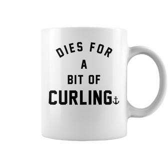 Dies For A Bit Of Curling Coffee Mug | Favorety DE