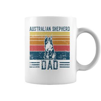 Dog Aussie Dad Vintage Australian Shepherd Dad Coffee Mug | Mazezy