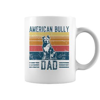 Dog Bully Pit Bull Dad - Vintage American Bully Dad Coffee Mug | Mazezy