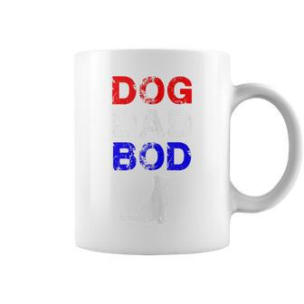 Dog Dad Bod German Shepherd 4Th Of July Mens Gift Coffee Mug - Seseable