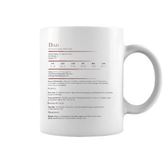 Dungeons And Rpg Dragons Dad Stat Fathers Day Coffee Mug | Mazezy