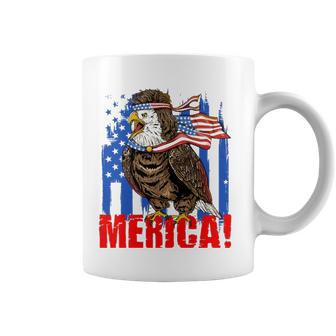Eagle American Flag Usa Flag Mullet Eagle 4Th Of July Merica Coffee Mug | Mazezy