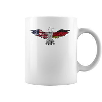 Eagle American German Flag American Grown German Roots Coffee Mug | Mazezy