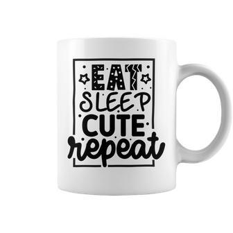 Eat Sleep Cute Repeat Graphic Design For Babys Coffee Mug | Favorety