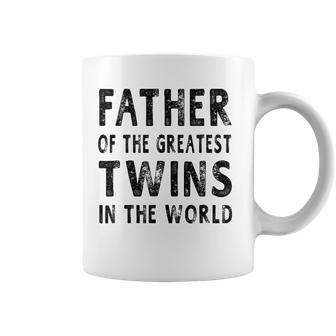Father Of The Greatest Twins Daddy Gift Men Coffee Mug | Mazezy