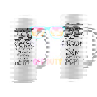 First Grade Teacher Off Duty School Summer Vacation Coffee Mug | Mazezy