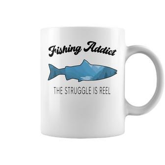 Fishing Lovers Fishing Addict The Struggle Is Reel Coffee Mug | Favorety DE