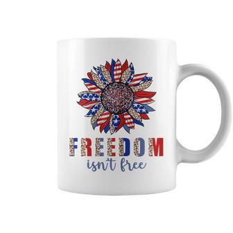 Freedom Isn’T Free Sunflower Memorial Day 4Th Of July Summer Coffee Mug - Seseable