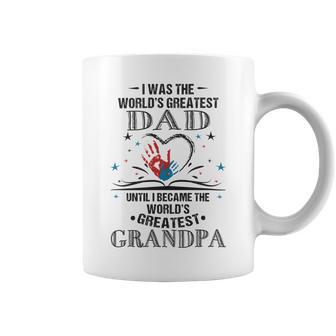 From Worlds Greatest Dad To Worlds Greatest Grandpa 34 Trending Shirt Coffee Mug | Favorety AU