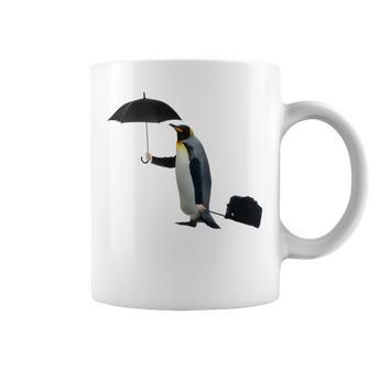 Funny Business Penguin Birds With Human Hands Coffee Mug | Favorety