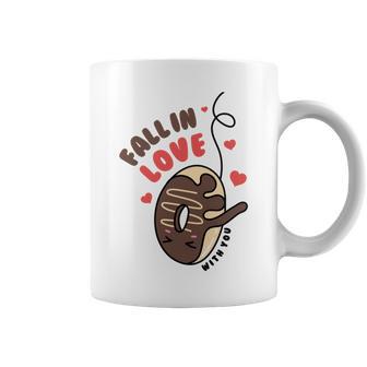 Funny Donut Fall In Love Coffee Mug | Favorety CA