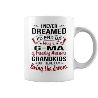 G Ma Grandma Gift G Ma Of Freaking Awesome Grandkids Coffee Mug - Seseable