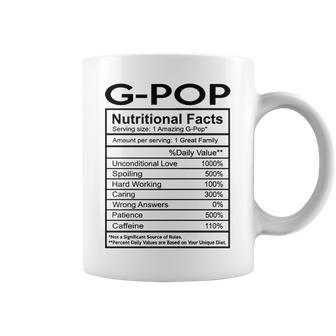 G Pop Grandpa Gift G Pop Nutritional Facts Coffee Mug - Seseable