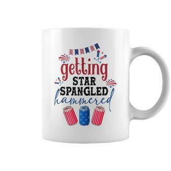 Getting Star Spangle Hammered America Western 4Th Of July Coffee Mug - Seseable