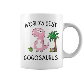 Gogo Grandma Gift Worlds Best Gogosaurus Coffee Mug - Seseable