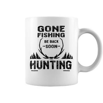 Gone Fishing Be Back Soon Hunting Coffee Mug | Favorety CA