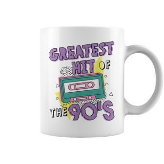 Greatest Hit Of The 90S Retro Cassette Tape Vintage Birthday Coffee Mug - Seseable