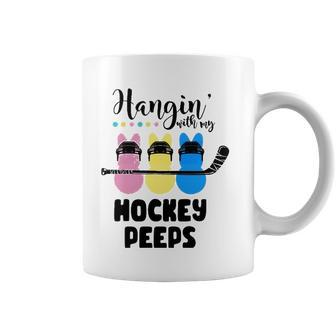 Hanging With My Hockey Easter Bunnies Cute Easter Coffee Mug | Mazezy