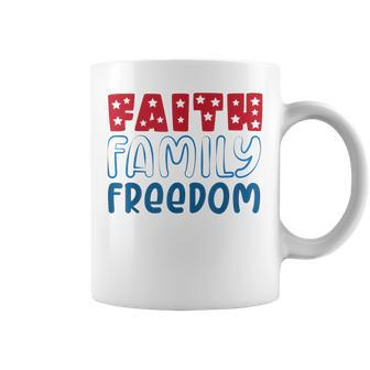 Happy 4Th Of July Fireworks Patriotic Faith Family Freedom Coffee Mug - Seseable
