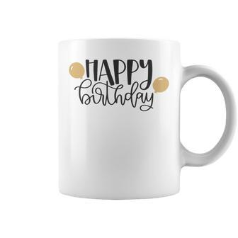 Happy Beautiful Birthday With Balloons Coffee Mug | Favorety