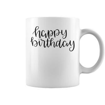 Happy Birthday Text Design Coffee Mug | Favorety