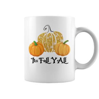 Happy Fall Yall Its Fall Yall Leopard Print Pump V2 Coffee Mug | Favorety UK