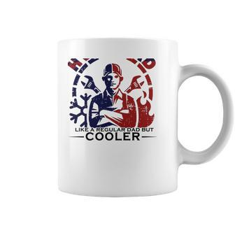 Hvac Dad Like A Regular Dad But Cooler Crossed Wrench Fathers Day Gift Coffee Mug | Mazezy