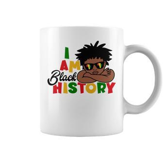I Am Black History For Kids Boys Black History Month Coffee Mug - Monsterry