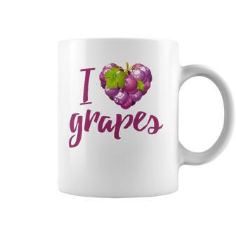 I Love Grapes Fruit Lovers Gift Coffee Mug | Mazezy