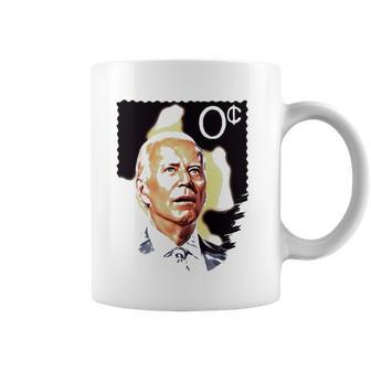 Joe Biden Stamp 0 Joe Biden Stamps Zero Cent Coffee Mug | Mazezy