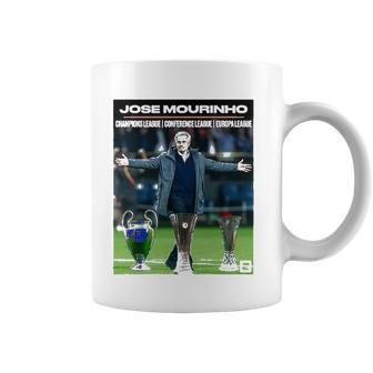 Jose Mourinho Manager Win All Three Major European Trophies Coffee Mug | Mazezy